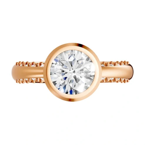 round-14K Rose Gold
