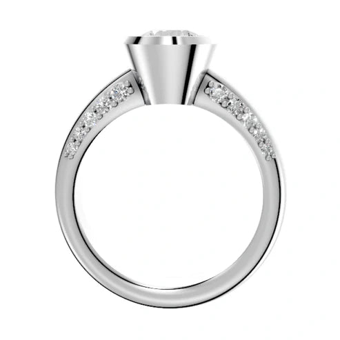 round-14K White Gold