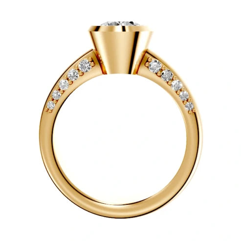 round-14K Yellow Gold