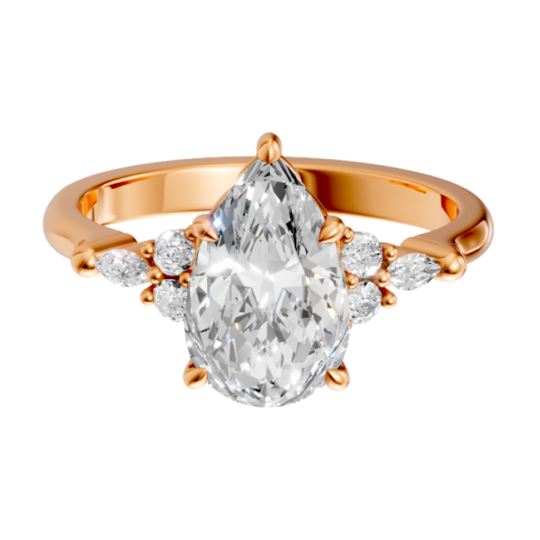 pear-14k rose gold|pear-18k rose gold