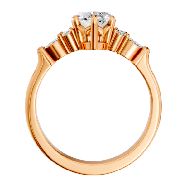 pear-14k rose gold|pear-18k rose gold