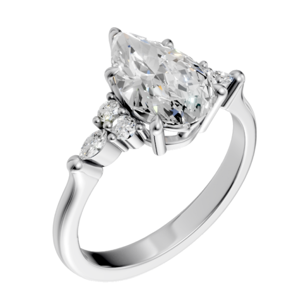 pear-14k white gold| pear-18k white gold| pear-platinum