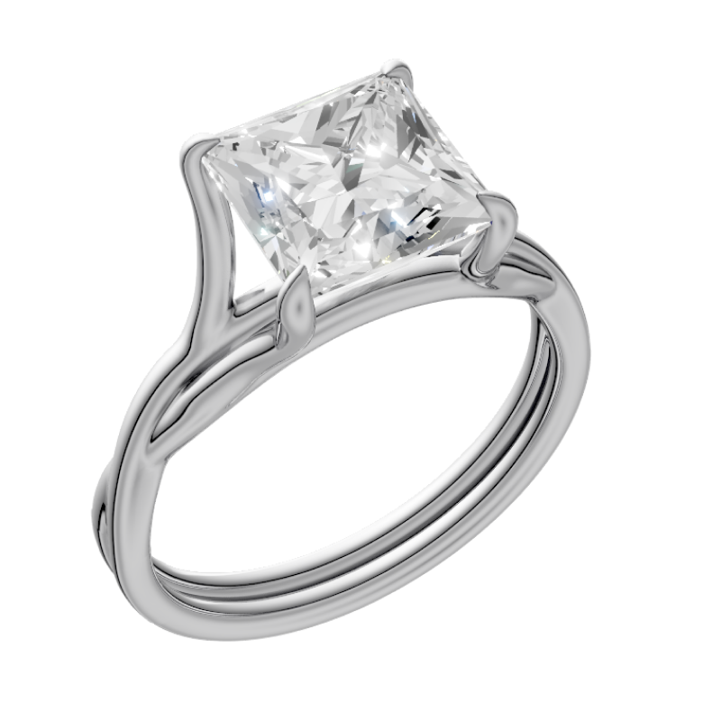 princess-14k white gold|princess-18k white gold| princess-platinum