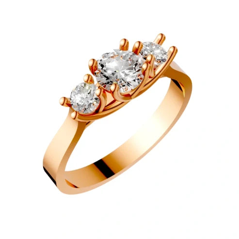 round-14K Rose Gold