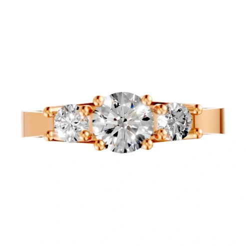 round-14K Rose Gold