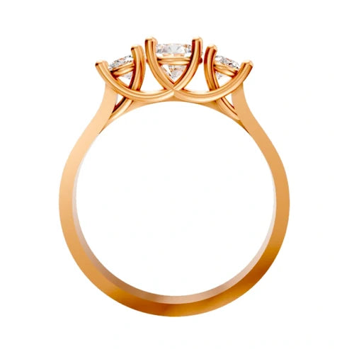 round-14K Rose Gold