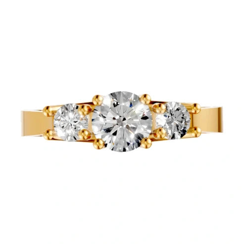 round-14K Yellow Gold