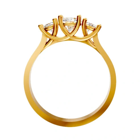 round-14K Yellow Gold