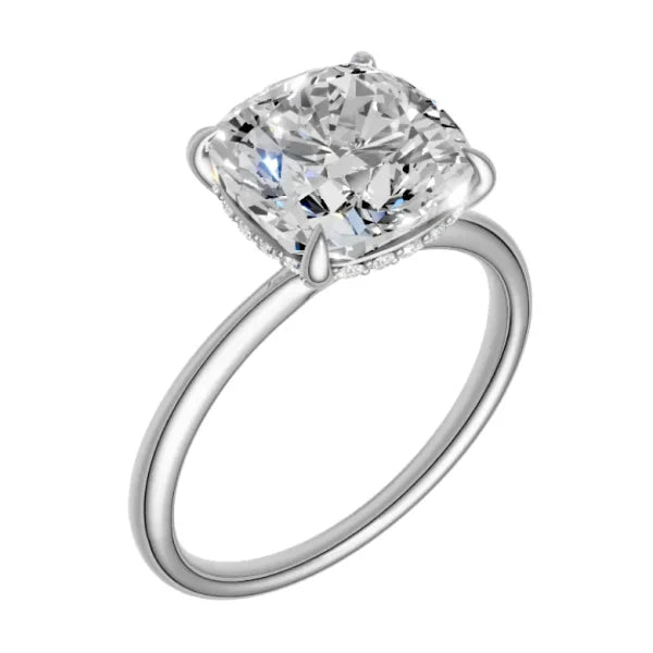 cushion-14k white gold|cushion-18k white gold| cushion-platinum