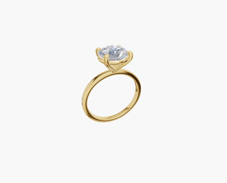 Solitaire Classic 4 Prong Round 1 ct ring