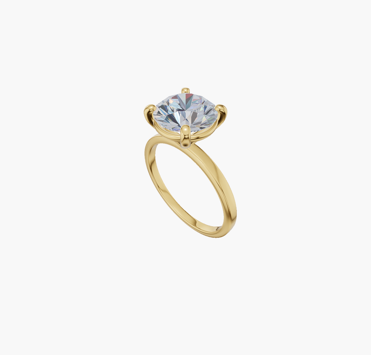 Solitaire Classic 4 Prong Round 1 ct ring