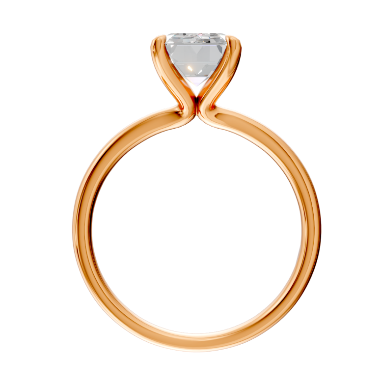 emerald-14k rose gold|emerald-18k rose gold