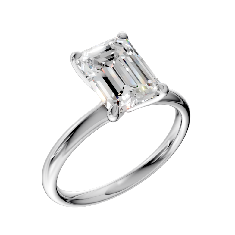 emerald-14k white gold|emerald-18k white gold| emerald-platinum