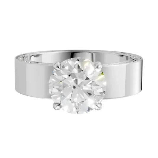 round-14k white gold|round-18k white gold| round-platinum
