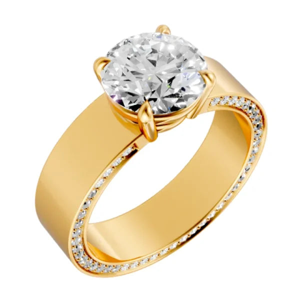round-14k yellow gold|round-18k yellow gold