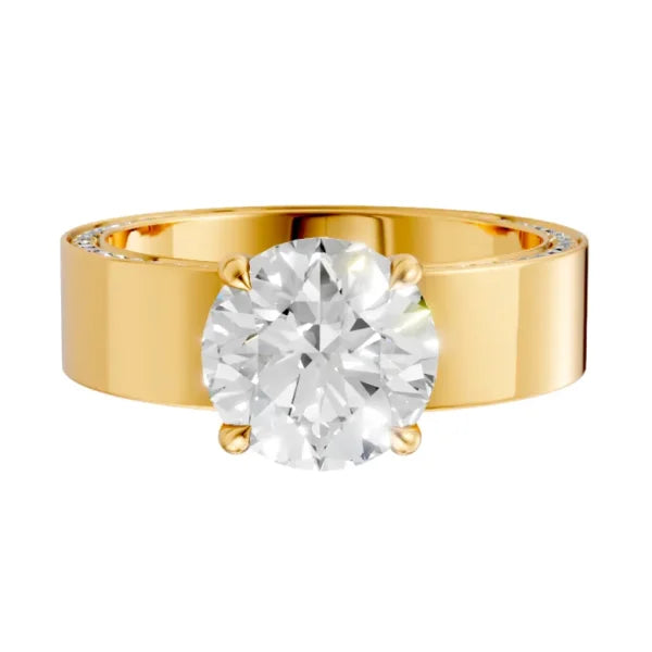 round-14k yellow gold|round-18k yellow gold
