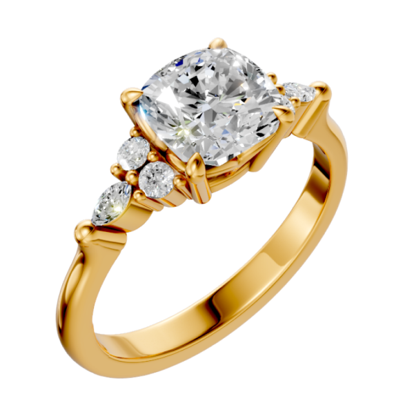 cushion-14k yellow gold|cushion-18k yellow gold