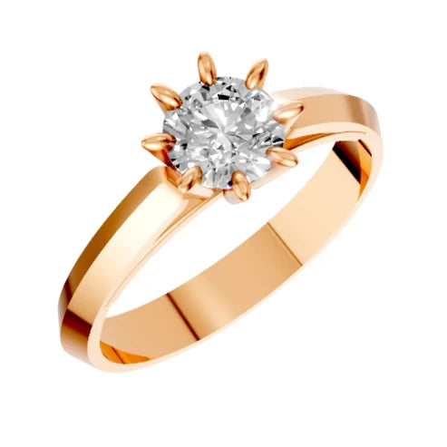 round-14K Rose Gold