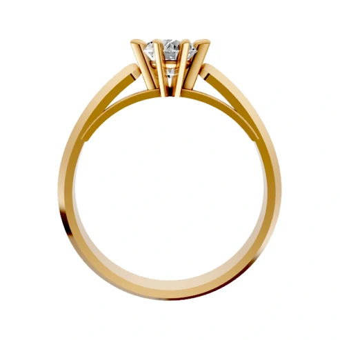 round-14K Yellow Gold