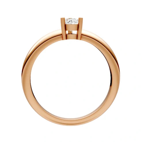 round-14K Rose Gold