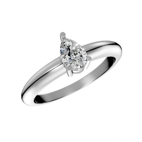 round-14K White Gold