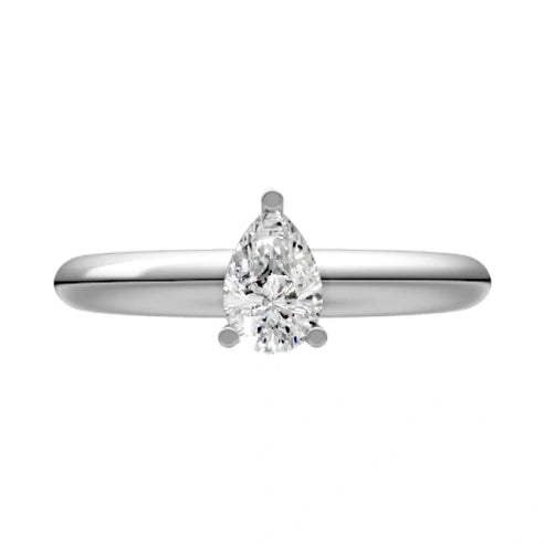 round-14K White Gold