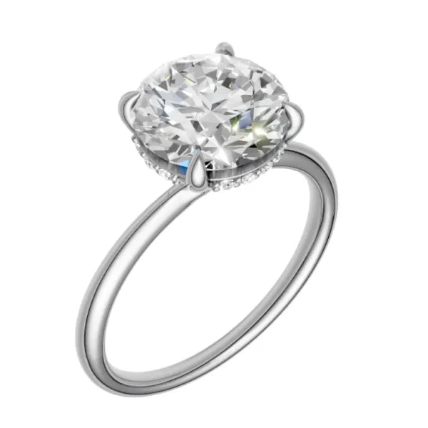 round-14k white gold|round-18k white gold| round-platinum