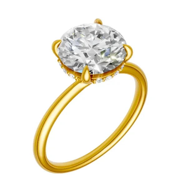 round-14k yellow gold|round-18k yellow gold