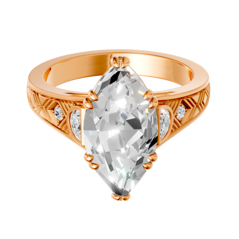 marquise-14k rose gold|marquise-18k rose gold