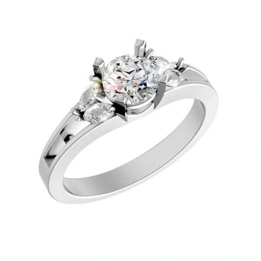 round-14k white gold|round-18k white gold|round-platinum