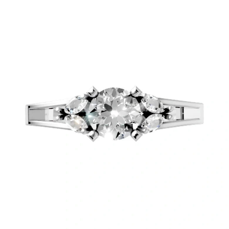 round-14k white gold|round-18k white gold|round-platinum