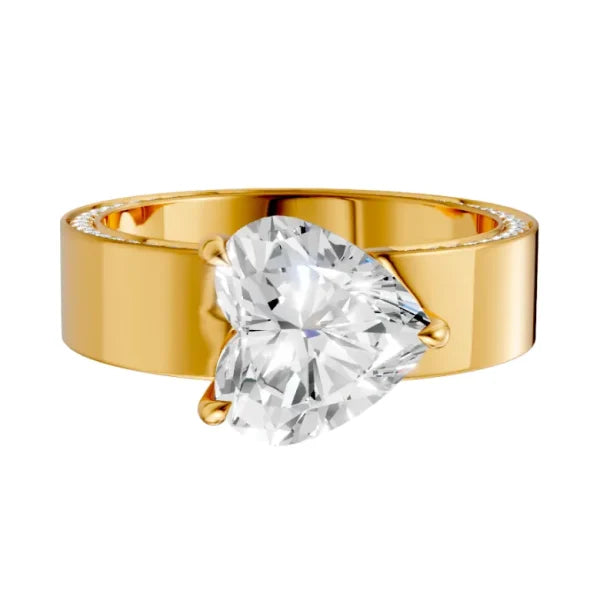 heart-14k yellow gold|heart-18k yellow gold
