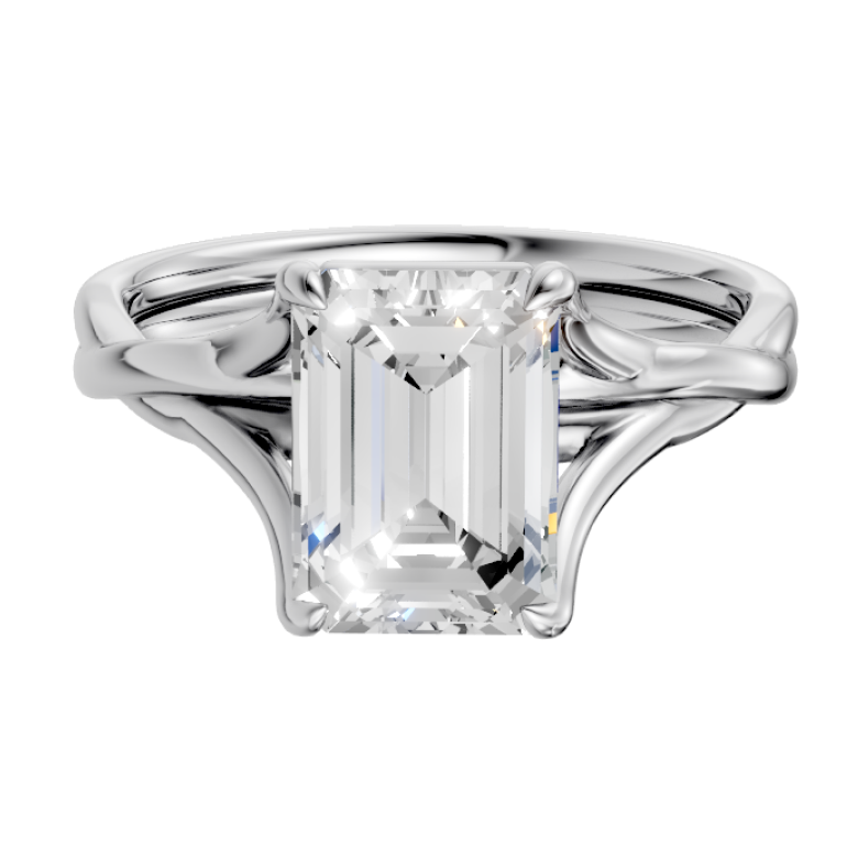 emerald-14k white gold|emerald-18k white gold| emerald-platinum