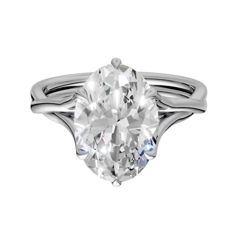 oval-14k white gold|oval-18k white gold| oval-platinum