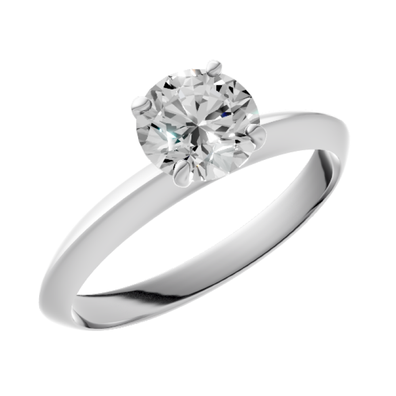 Round-18k white gold|white gold|Round-14k white gold