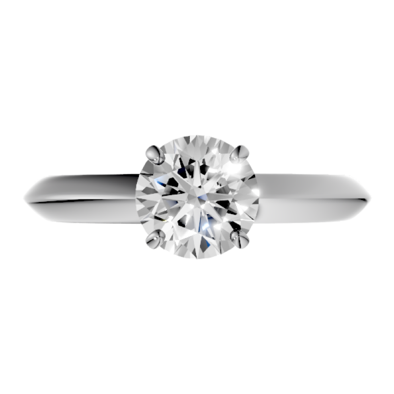 Round-18k white gold|white gold|Round-14k white gold