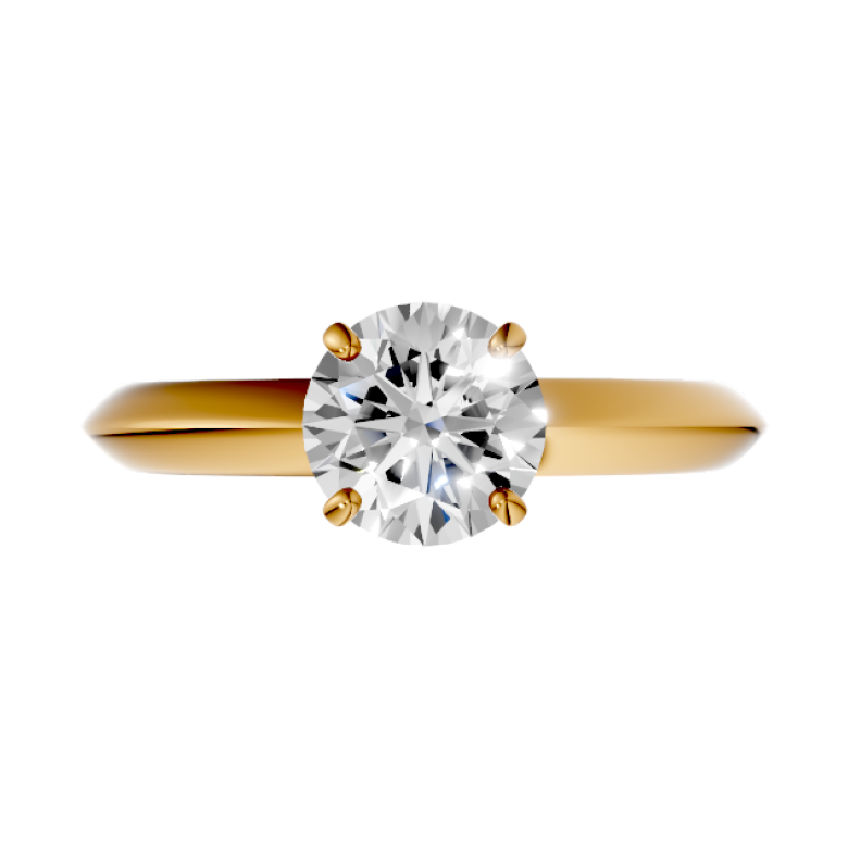 Round-18k yellow gold|yellow gold|Round-14k yellow gold