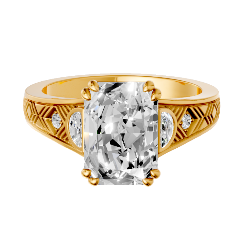 radiant-14k yellow gold|radiant-18k yellow gold