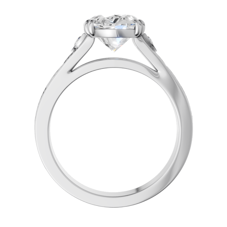 oval-14k white gold|oval-18k white gold| oval-platinum