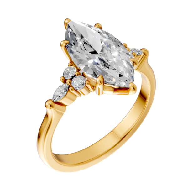 marquise-14k yellow gold|marquise-18k yellow gold