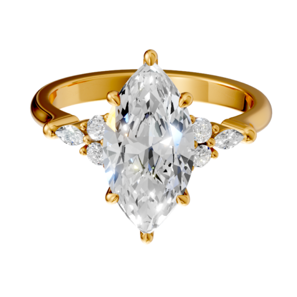 marquise-14k yellow gold|marquise-18k yellow gold
